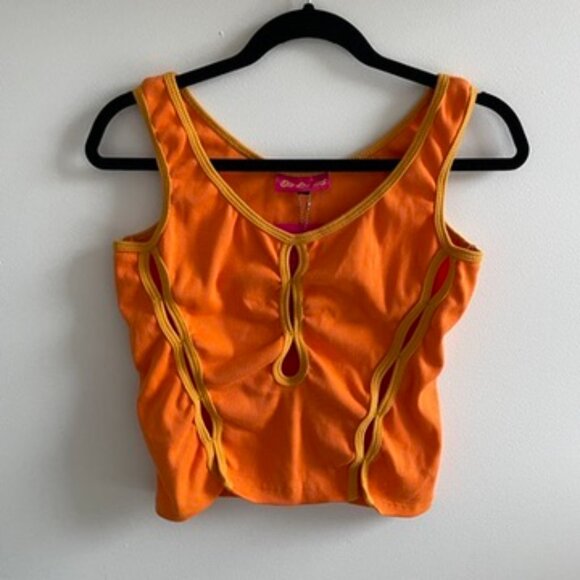 marshall columbia triple slash tank in orange and yellow - Picture 4 of 7